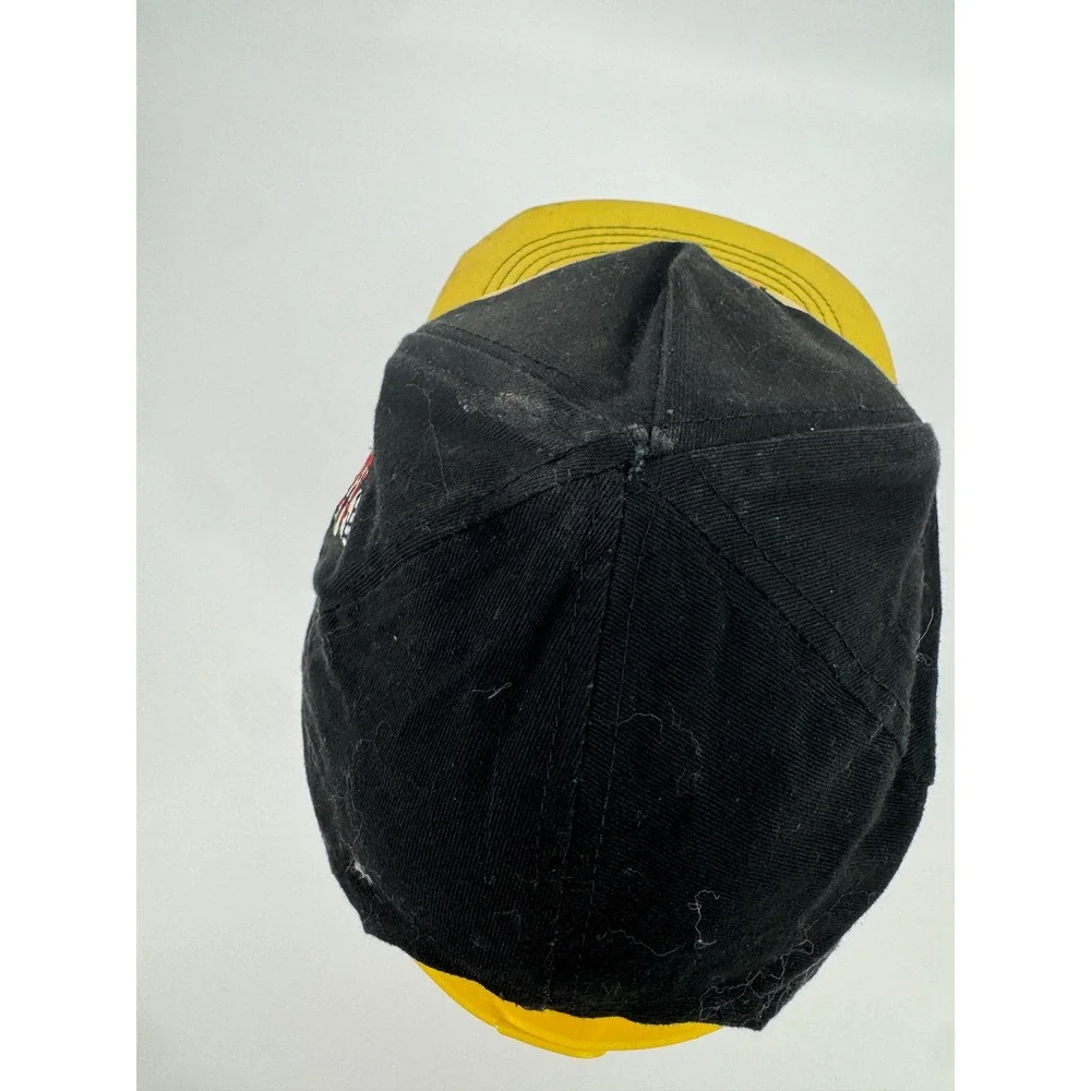 Nintendo Super Mario Hat Cap Boys Black Yellow Embroidered Snapback Hat